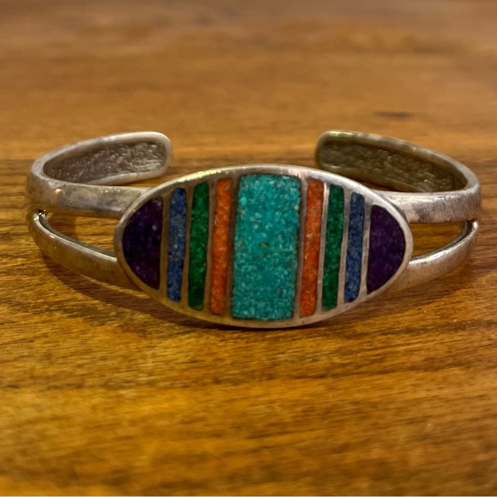 Vintage sterling silver cuff bracelet